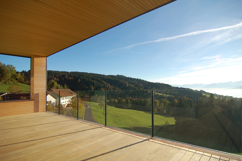 k_m architektur plants house dornbirn overlooking rhine valley