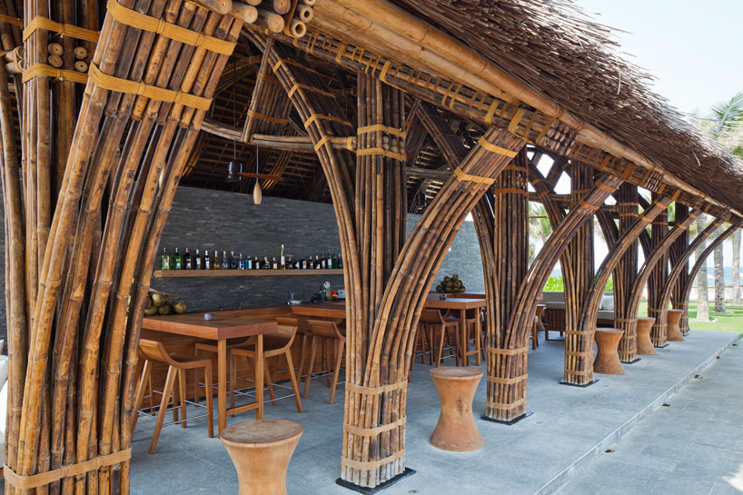 vo trong nghia s naman bar combines bamboo thatch and stone