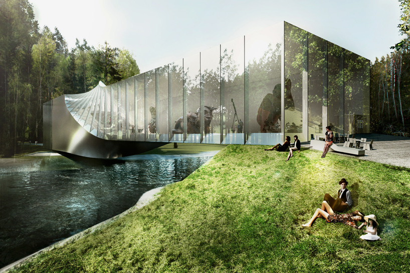 BIG plans twisted museum building for kistefos sculpture park