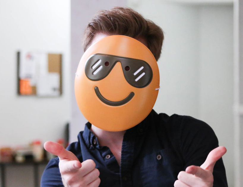 turn into your most-texted emoticon this halloween with new emoji face