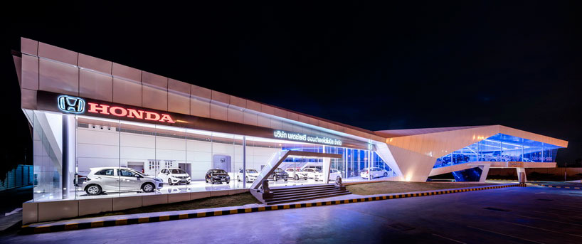 honda s nakornchaisri showroom designed by office AT