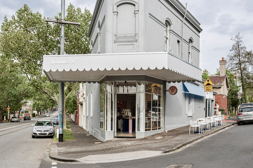 techne adds pastel pink and blue  tones to mammoth cafe  in 