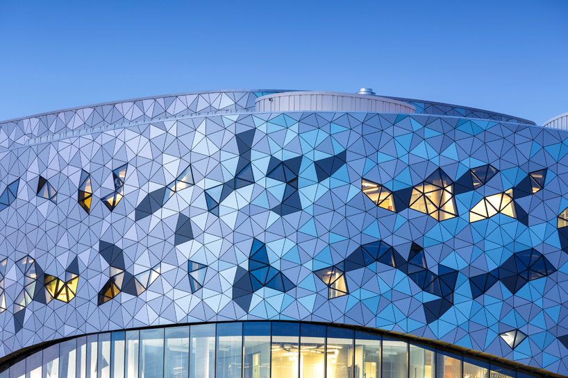 ZAS clads engineering campus at york university with tessellated