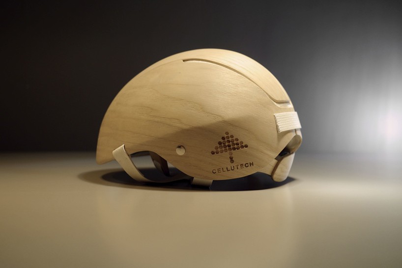 cellutech prototypes helmet completely made from wood