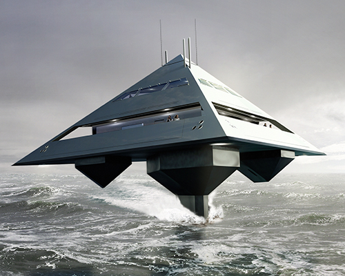 the tetrahedron superyacht designed by jonathan