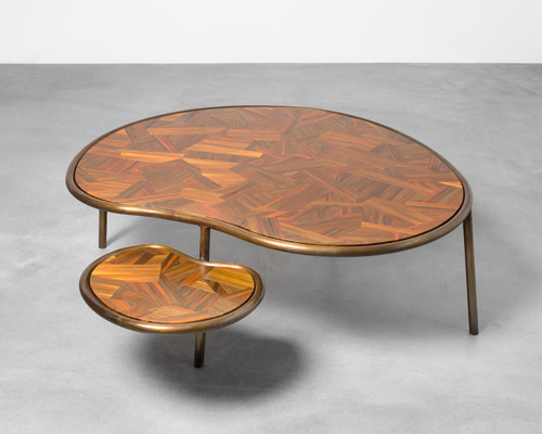 humberto + fernando campana debut animal center table at carpenters workshop gallery