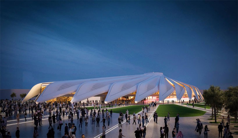 santiago calatrava's falcon pavilion to represent UAE at expo 2020