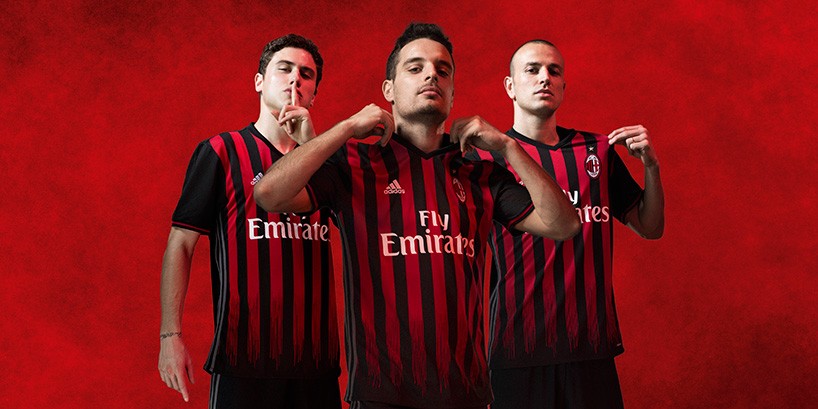 redesigns milan's jersey for adidas