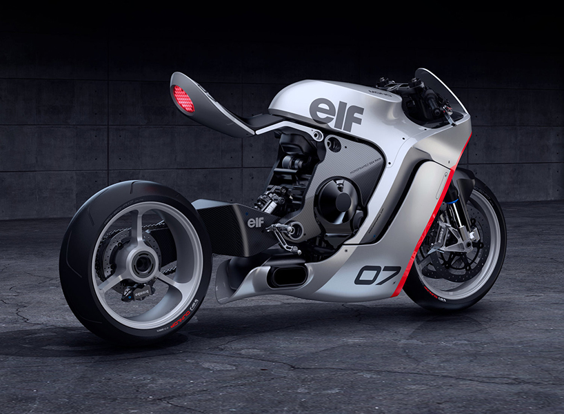 huge moto mono racer: an aggressive yet refined motorcycle