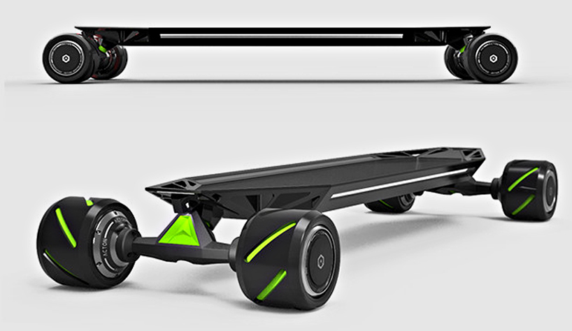 acton creates blink electric skateboards with 4WD powertrain