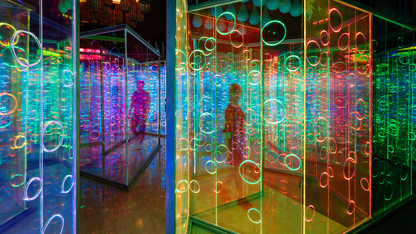 Rainbow-hued Light Labyrinth By Brut Deluxe Forms An Immersive Infinity 