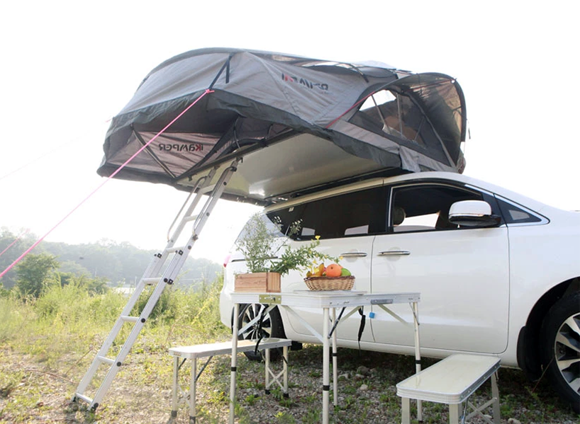 iKamper skycamp rooftop tent designboom 06