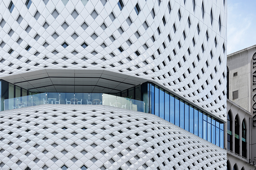 klein dytham applies patterned façade to tokyo's ginza place