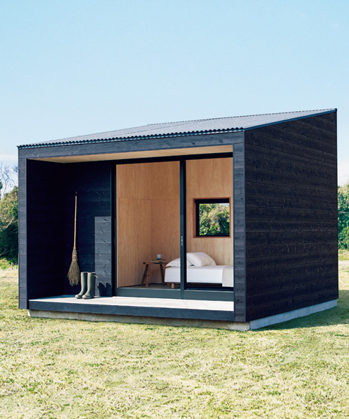 muji releases minimalist tiny  hut for compact cabin living 