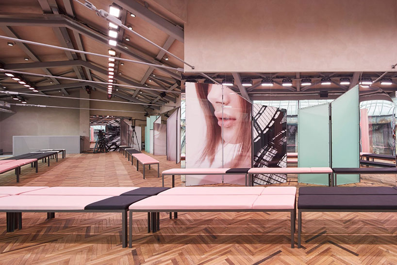 AMO Uses Mirrors And Pastel Tones To Stage Prada Resort Fashion Show