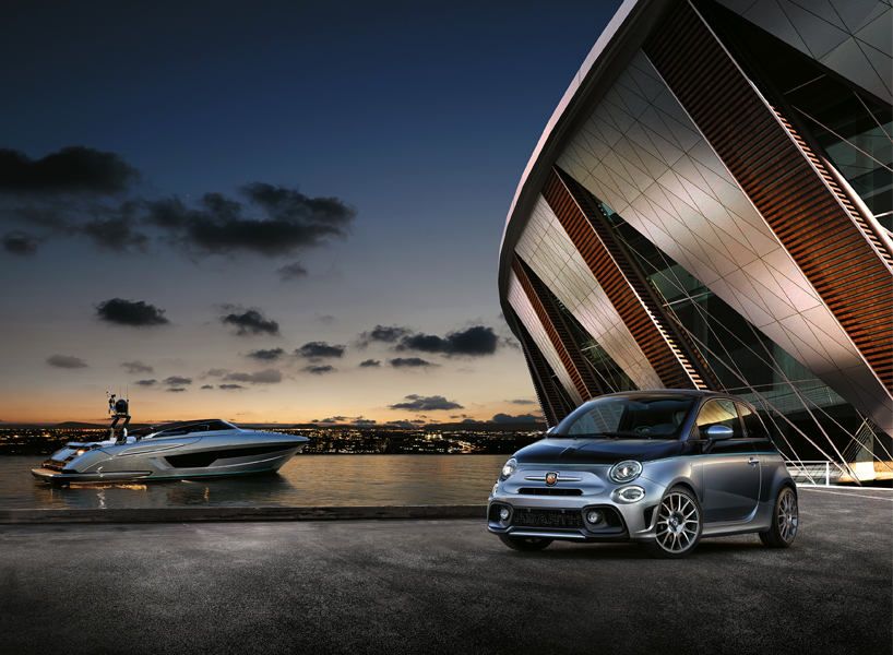 Abarth 695 Rivale Pays Tribute To Riva Yacht S 175 Year Anniversary