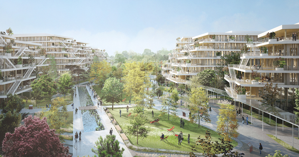 laisné roussel + françois leclercq plan 'nanterre arboretum' near paris