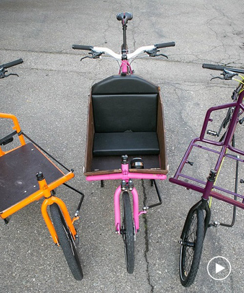 italian REcycle transforms old bike frames into custom cargo