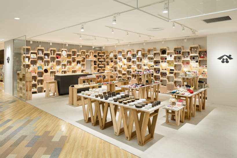 tohoku standard store in japan  experiments with wooden units