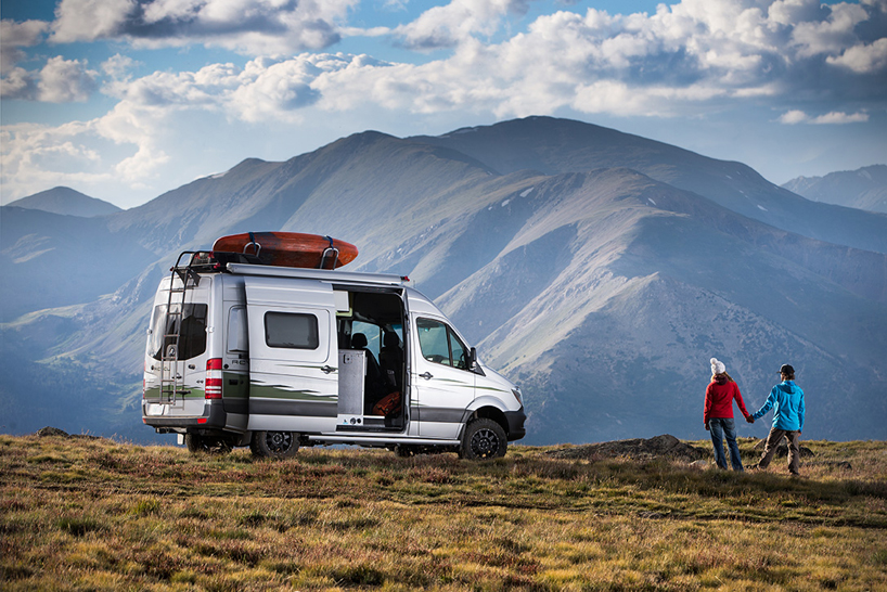 winnebago's mercedes-benz revel 4x4 camper van is built for off-roading