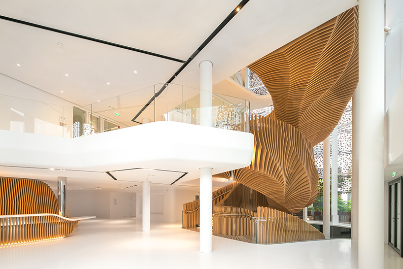 ora ito sculpts parametric staircase for LVMH's media division office