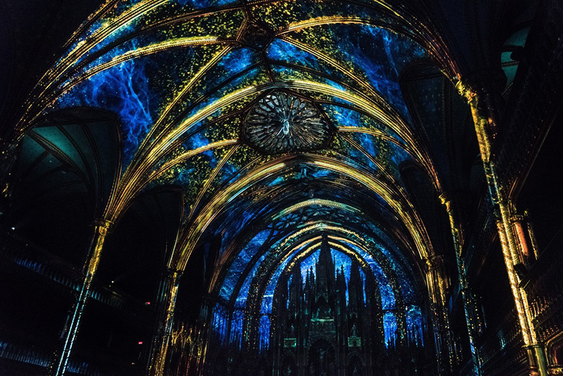 Moment factory illuminates montreal's basilica with 