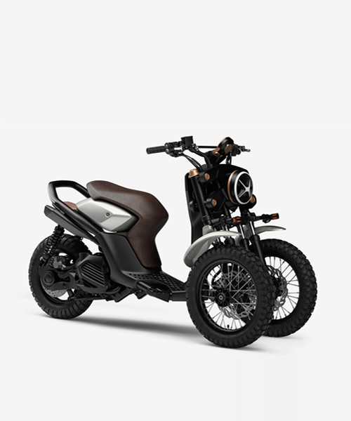 the yamaha  03GEN X is a three wheeled off  road  scooter concept