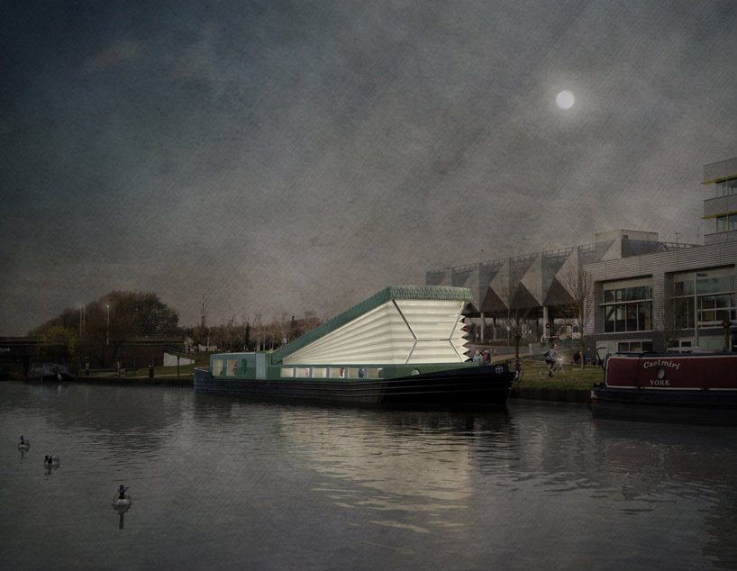 denizen worksâ€™ organ-shaped floating church will wind 