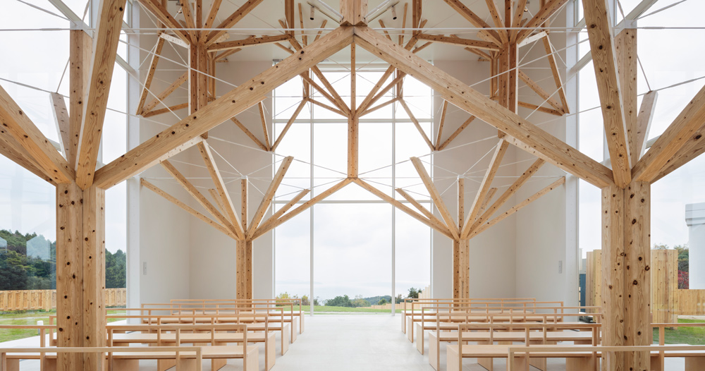 Yu Momoeda Uses Fractal Geometries To Create Agri Chapel In Japan