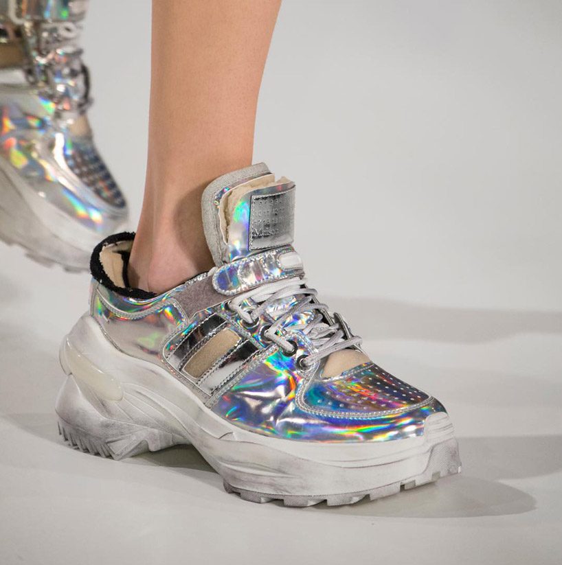 iridescent chunky sneakers