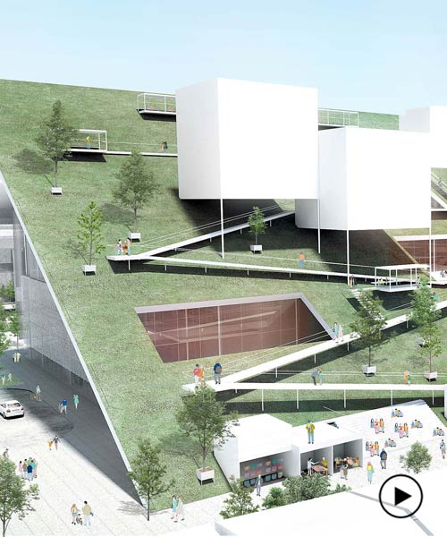 riken yamamoto and field shops rooftop park for taoyuan museum of art