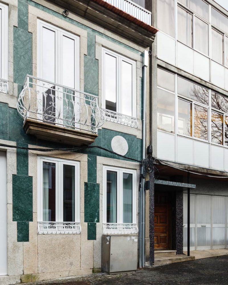 Fala Atelier S House In Rua Do Paraiso Is Covered With Marble Stripes