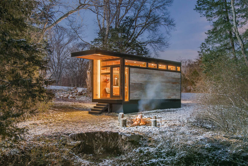 a itinyi prefab cabin for cases of writer s block designed 