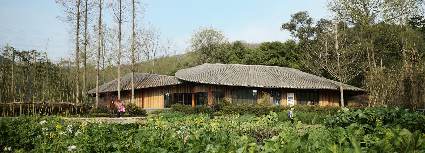 Archi Unions In Bamboo Pavilion Is Shaped Like A Infinity - 