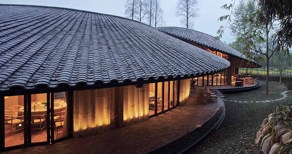 Archi Unions In Bamboo Pavilion Is Shaped Like A Infinity - 