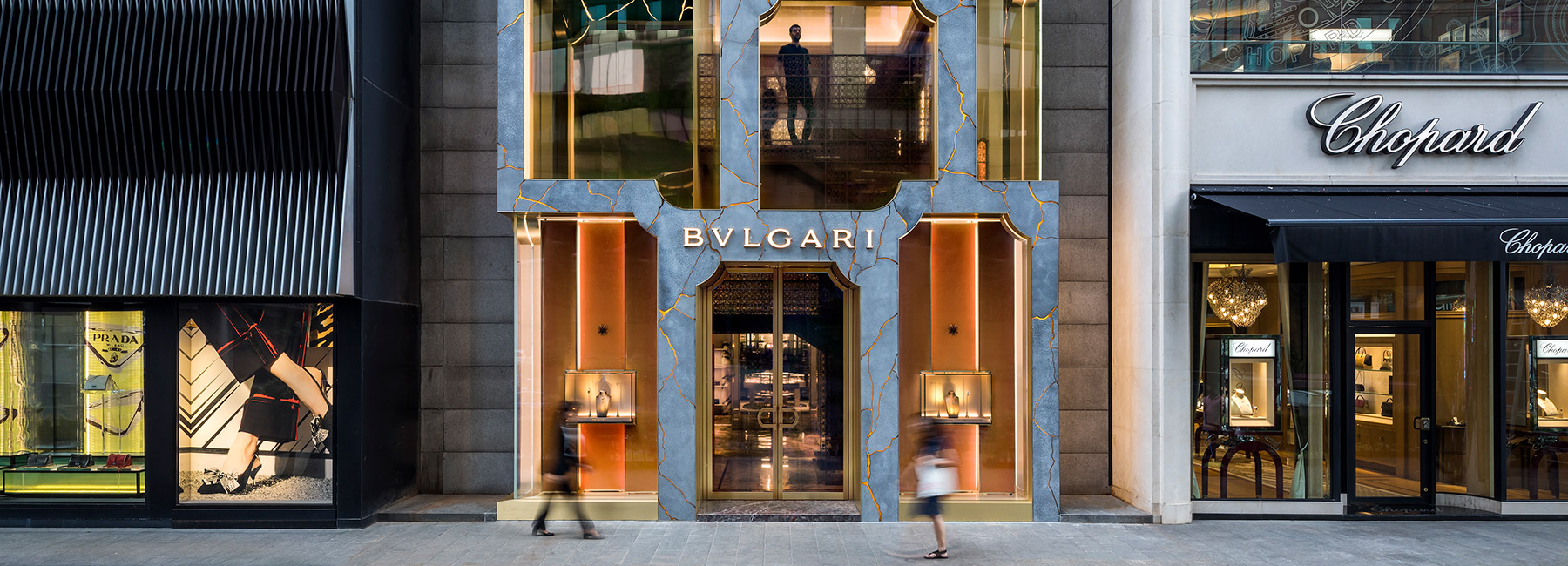 bulgari's kuala lumpur store features a striking façade by MVRDV