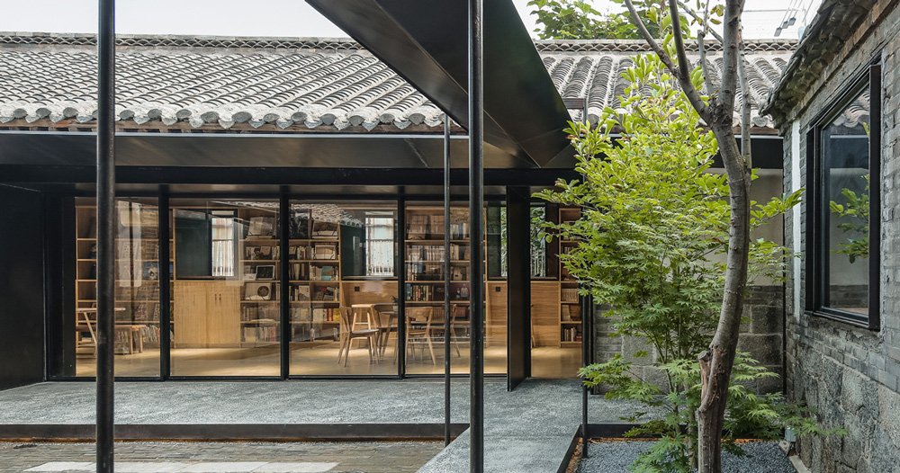 vector architects turns courtyard into 'suochengli neighborhood library'