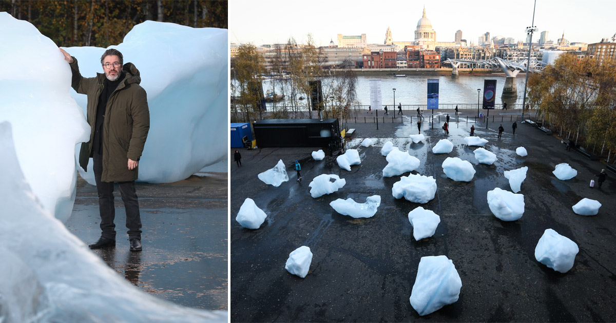 Olafur Eliasson Brings Ice Watch Installation To London