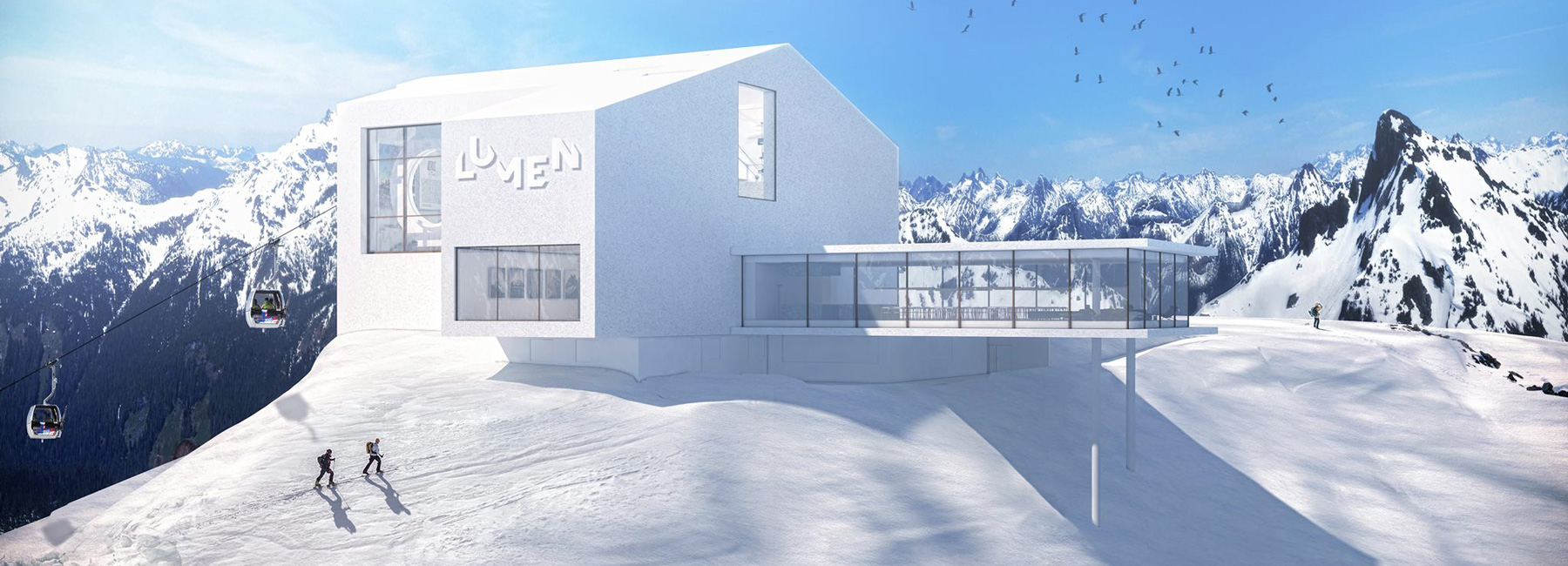 lumen museum of mountain photography sits on top of the dolomites