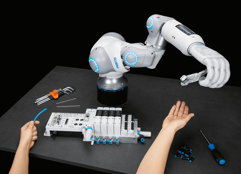 pneumatic robotic arm offers a hand with soft touch
