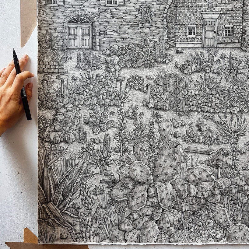 Visothkakvei Floods Sketchbook Pages with Impossibly Detailed Drawings