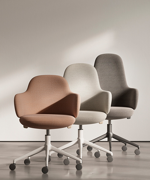 Alki Lan Chair Holds Self Adjusting Mechanisms Within Clean