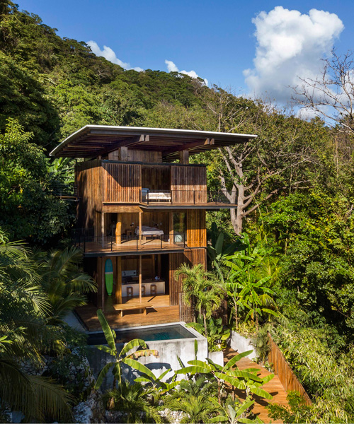 Tom Kundig Builds Surfers Treehouse Using Local Teak Wood In