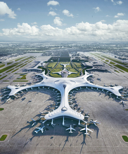 MAD architects proposes snowflake-shaped terminal for harbin airport