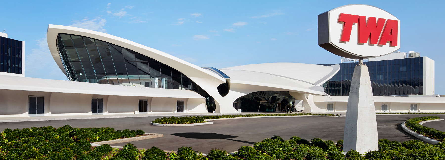 TWA hotel opens inside eero saarinen's terminal building at JFK airport