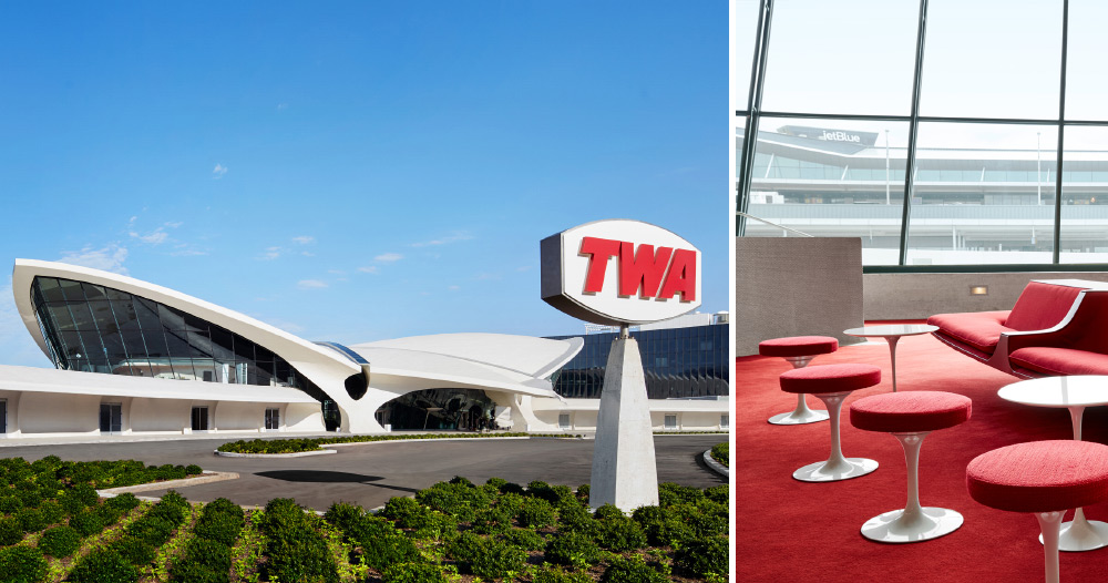 TWA hotel opens inside eero saarinen's building at JFK airport