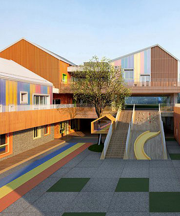 Colorful Kindergarten By Init Design Office Adds Vibrant - 