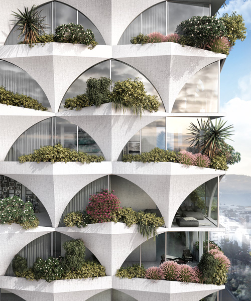 Odd Architects Designs Sunflower Inspired Tower With Arched - 