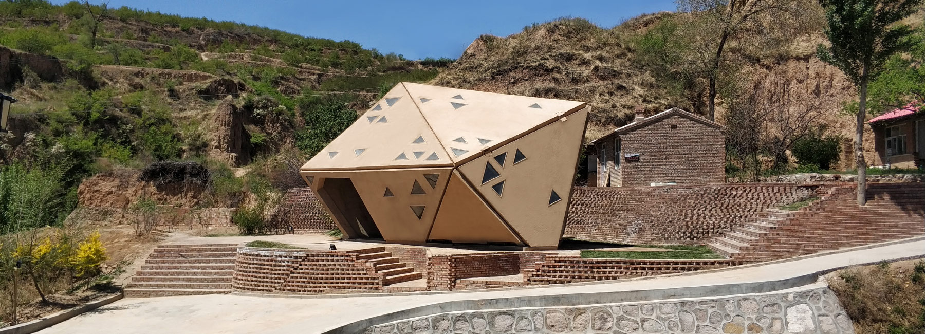 operable interactive village hut by weiguo xu and tsinghua university