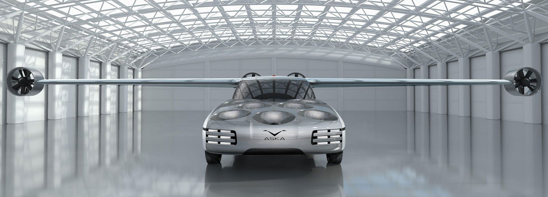 aska flying car concept uses folding-wing mechanism to take off